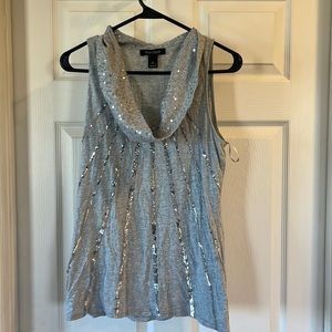 Women’s White House Black Market sequined sleeveless top